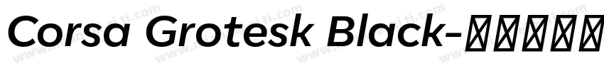 Corsa Grotesk Black字体转换